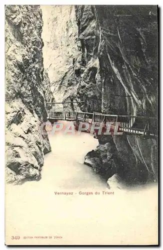 Ansichtskarte AK Vernayaz Gorges Du Trient