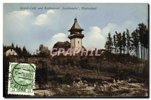Cartes postales Grand Cofe Und REstaurant Forstwarte Marienbad