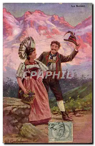 Cartes postales La Suisse Folklore Costume