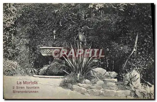 Cartes postales La Mortola Siren Fountain Sirenenbrunnen