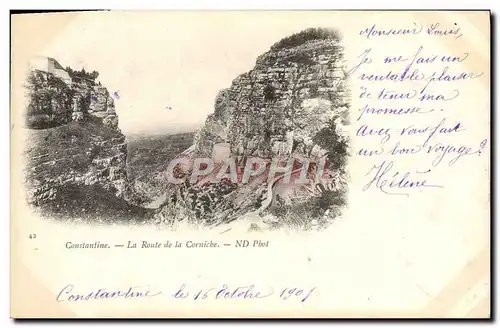 Cartes postales Constantine La Route De LaCorniche