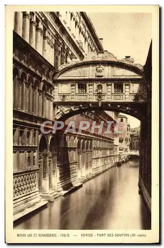 Ansichtskarte AK Moyen Age Et Renaissance Italie Venise Pont Des Soupirs