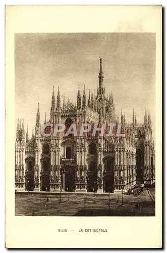 Cartes postales Milan La Cathedrale