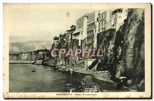 Ansichtskarte AK Sorrento Hotel Tramontano Publicite Pastiglie Valda Pastilles Valda