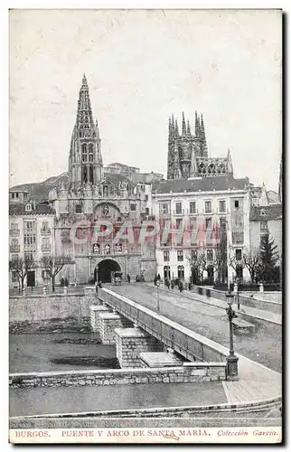 Cartes postales Burgos Puente A Arco De Santa Maria