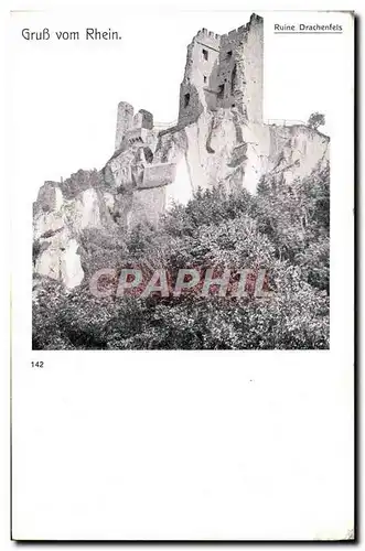 Cartes postales Grub Vom Rhein Ruine Drachenfels