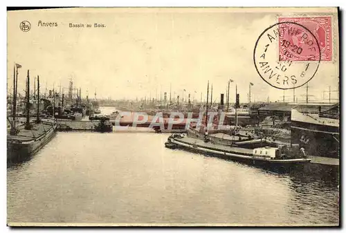 Cartes postales Anvers Bassin Au Bois Bateaux
