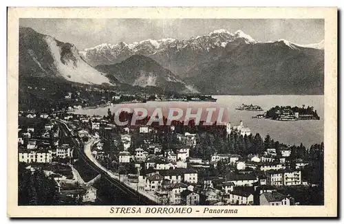 Cartes postales Stresa Borromeo Panorama