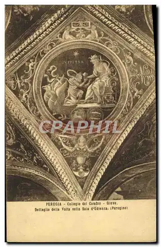 Cartes postales Perugia Collegio Del Cambio Giove Dettaglio della Volta Sala d'Udienza