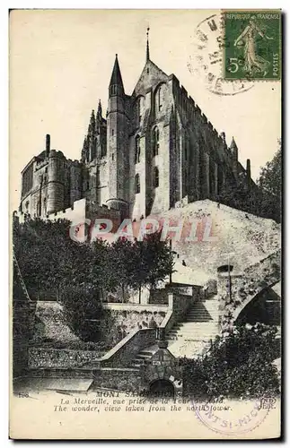 Cartes postales Mont Saint Michel La Merveille Vue Prise De La tour du Nord