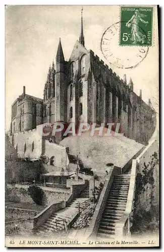 Cartes postales Le Mont Saint Michel Le Chateau Et La Merveille