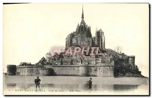 Cartes postales Mont Saint Michel Cote De l'Est Peche Pecheurs