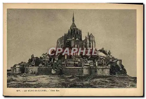 Cartes postales Le Mont St Michel Cote Est