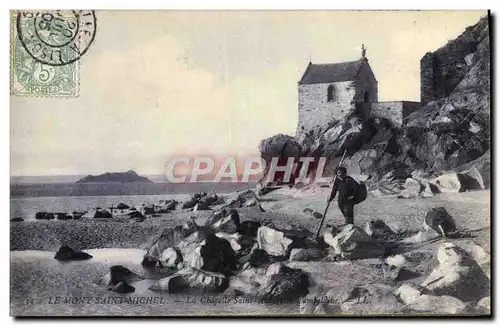 Ansichtskarte AK Le Mont Saint Michel La Chapelle Saint Aubert