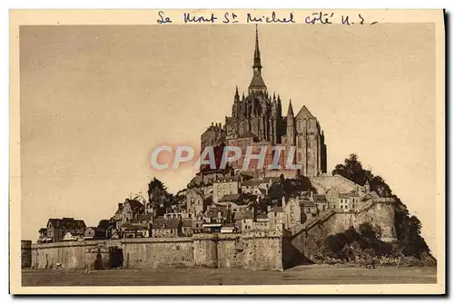 Ansichtskarte AK La Douce France Le Mont St Michel Vue Generale Cote Nord Est