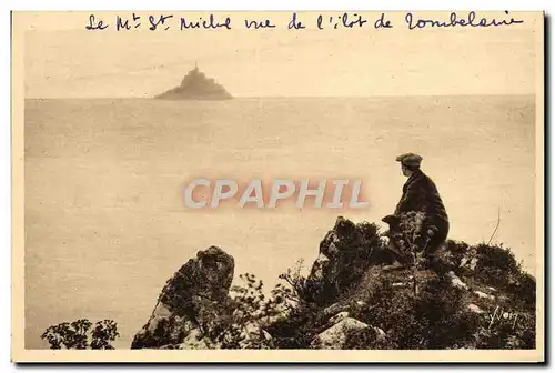 Cartes postales La Douce France Le Mont St Michel Le Mont Vu De L'Ilot De Tombelaine