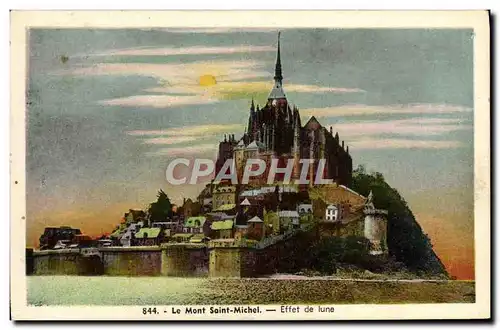 Cartes postales Le Mont Saint Michel Effet De Lune