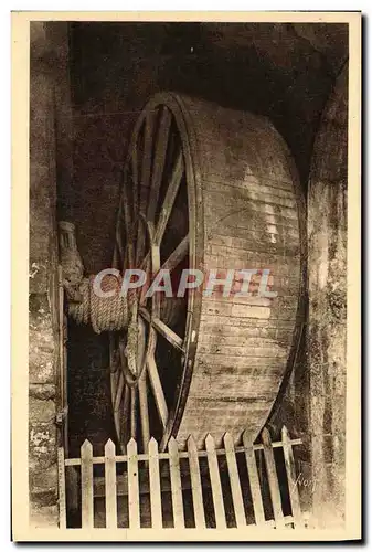 Ansichtskarte AK La Douce France Le Mont St Michel Abbaye La Roue Monte Chage