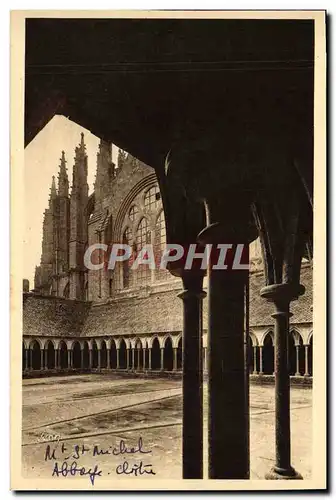 Ansichtskarte AK La Douce France Le Mont St Michel Abbaye Le Cloitre