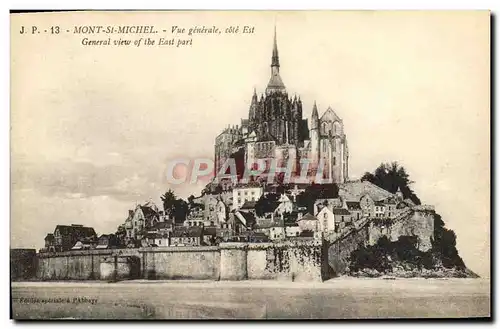 Ansichtskarte AK Mont Saint Michel Vue Generale Cote est