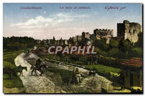 Cartes postales Constantinople Les Murs De Jedikoule Turquie
