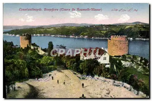 Cartes postales Constantinople Bosphore Tours de Roumeli Hissar Turquie