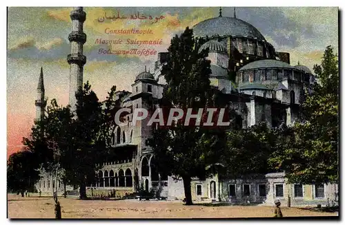 Ansichtskarte AK Constantinople Mosquee Suleymanie Turquie