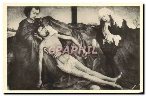 Ansichtskarte AK Roger De La Pasture Dit Van Der Weyden Pieta Musee De Bruxelles