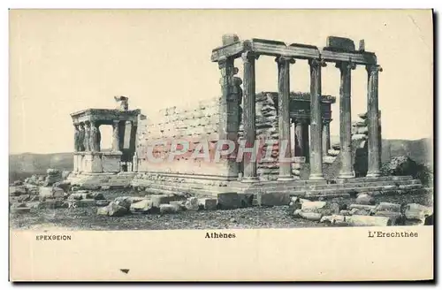Cartes postales Athenes L'Erechthee