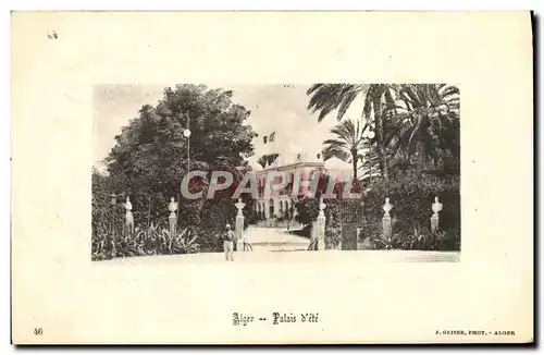 Cartes postales Alger Palais D&#39Ete