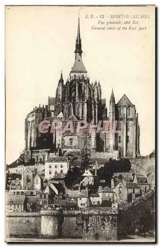 Ansichtskarte AK Mont Saint Michel vue Generale Cote Est