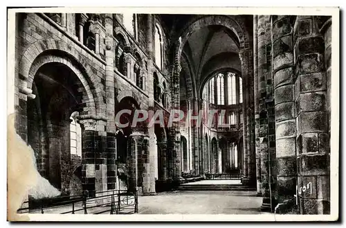 Cartes postales Le Mont St Michel Abbaye Interieur De L&#39Eglise Romane