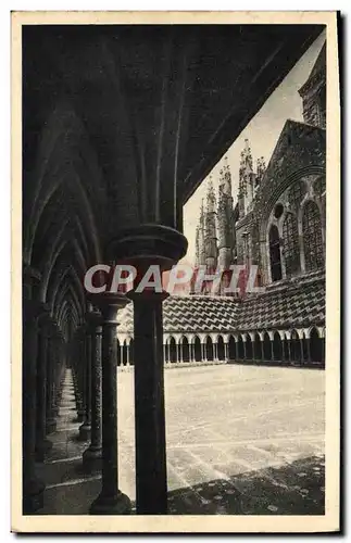 Cartes postales Abbaye Du Mont St Michel Le Cloitre