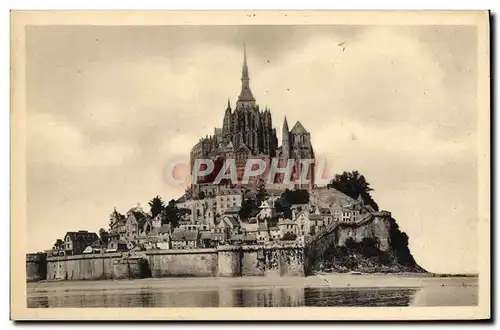 Ansichtskarte AK Abbaye Du Mont Saint Michel Vue Generale