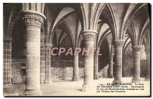 Cartes postales Le Mont Saint Michel La Salle Des Chevaliers