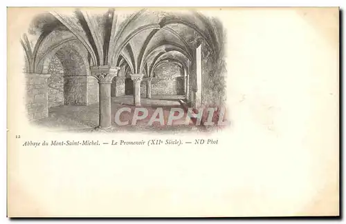 Cartes postales Abbaye Du Mont Saint Michel Le Promenoir