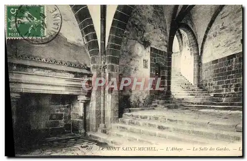 Cartes postales Le Mont Saint Michel L&#39Abbaye La Salle Des Gardes