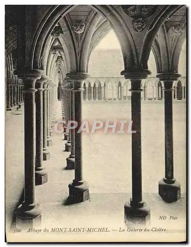 Ansichtskarte AK Abbaye Du Mont Saint Michel La Galerie Du Cloitre