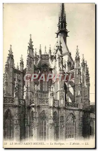 Cartes postales Le Mont Saint Michel La Basilique L&#39Abside