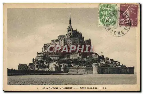 Ansichtskarte AK Le Mont Saint Michel Cote Sud Est