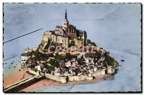 Ansichtskarte AK Le Mont St Michel Vue aerienne