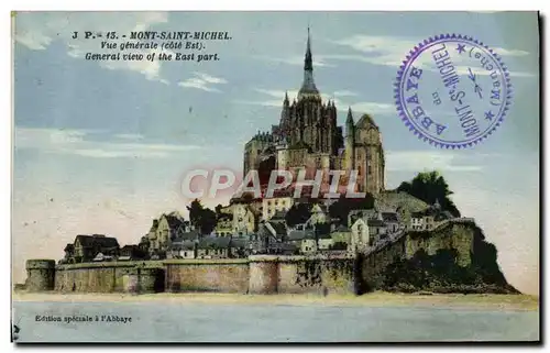 Cartes postales Mont Saint Michel Vue Generale