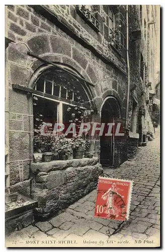 Cartes postales Mont Saint Michel Maison Du 14eme