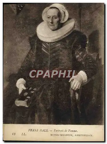 Cartes postales Frans Hals Portait De Femme Rijks Museum Amsterdam