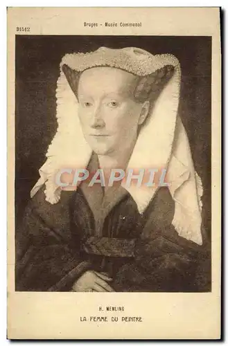 Cartes postales Bruges Musee Communal La Femme Du Peintre Memling