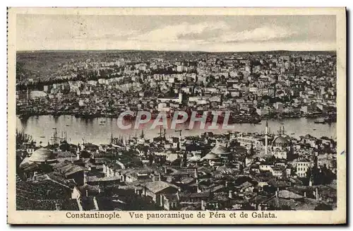 Ansichtskarte AK Constantinople Vue Panoramique De Pera Et Galata Turquie