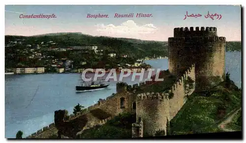 Cartes postales Constantinople Bosphore Roumeli Hissar Turquie