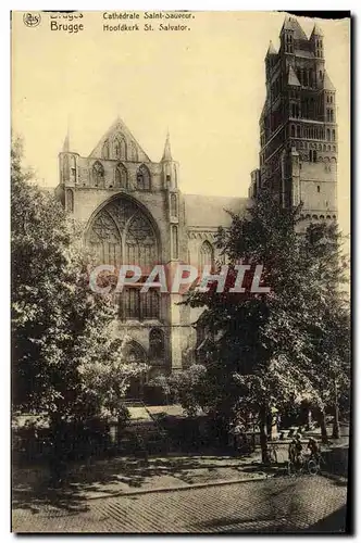 Cartes postales Brugge Cathedrale Saint Sauveur