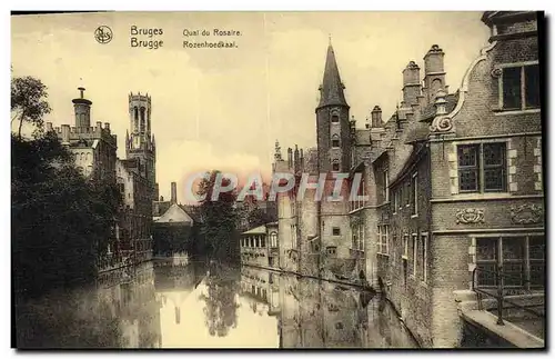 Cartes postales Bruges Quai Du Rosaire