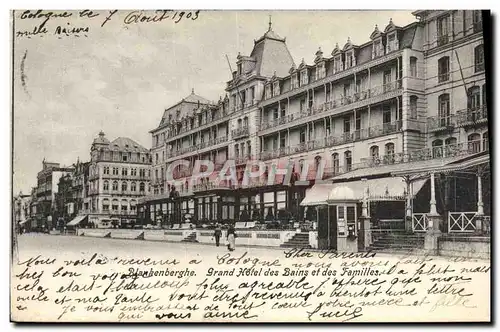 Cartes postales Blankenberge Grand Hotel Des Bains Et Des Familles